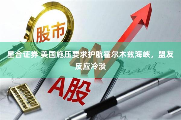 星合证券 美国施压要求护航霍尔木兹海峡，盟友反应冷淡