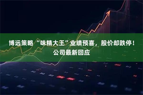 博远策略 “味精大王”业绩预喜，股价却跌停！公司最新回应